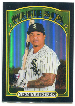 2021 Topps Heritage Chrome Black Refractor 561 Yermin Mercedes Rookie 57/72