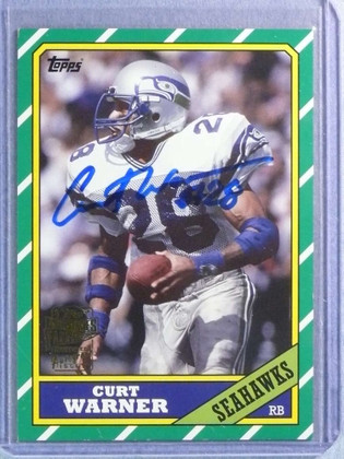 2013 Topps Archives Fan Favorites Curt Warner Autograph Auto #FFACW
