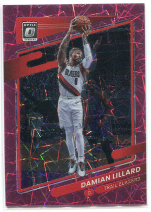 2021-22 Donruss Optic Pink Velocity Refractor 118 Damian Lillard 79/79