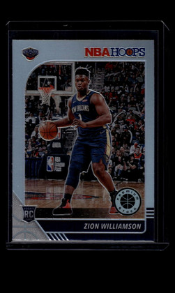 2019-20 Hoops Premium Stock Prizms Silver Refractor 258 Zion Williamson Rookie