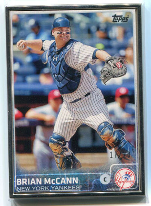 2015 Topps Framed 17 Brian McCann 17/20