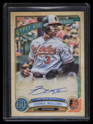 2019 Topps Gypsy Queen Autographs GQACMU Cedric Mullins Rookie Auto