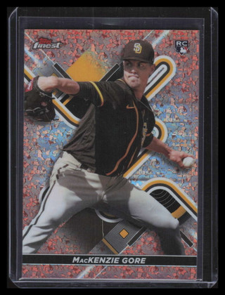2022 Finest Rose Gold Mini Diamond Refractor 22 MacKenzie Gore Rookie 46/50