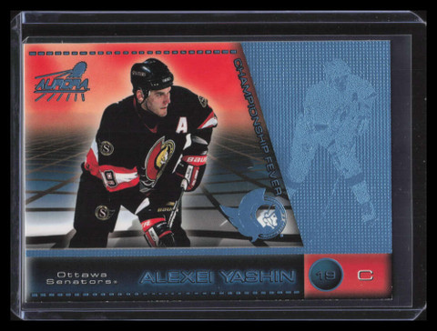 1998-99 Aurora Championship Fever Ice Blue 34 Alexei Yashin 19/100