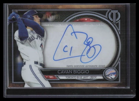 2020 Topps Tribute Autographs TACB Cavan Biggio Auto 44/199