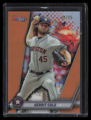 2019 Bowman's Best Orange Refractor 16 Gerrit Cole 24/25