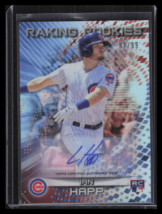 2017 Bowman's Best Raking Rookies Autographs RRIH Ian Happ Rookie Auto 87/99