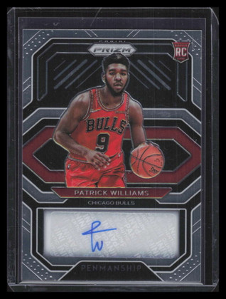 2020-21 Panini Prizm Rookie Penmanship 50 Patrick Williams Rookie Auto