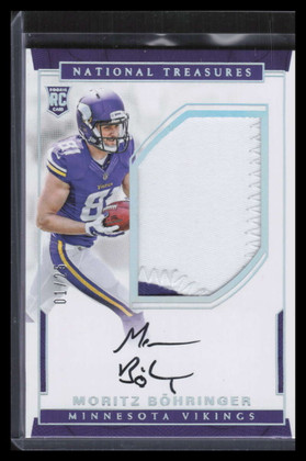 2016 Panini National Treasures Silver Moritz Bohringer Rookie Patch Auto 1/25