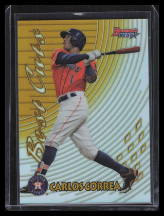 2017 Bowman's Best '97 Best Cuts Gold Refractor 97bccc Carlos Correa 4/50