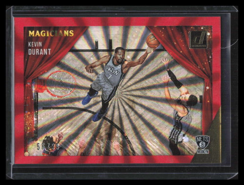 2021-22 Donruss Magicians Holo Red Laser 7 Kevin Durant 56/99