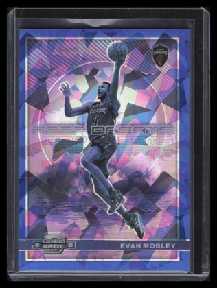 2021-22 Panini Contenders Optic Hoop Dreams Blue Cracked Ice Evan Mobley 40/75