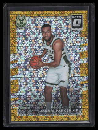 2017-18 Donruss Optic Fast Break Gold Refractor 85 Jabari Parker 1/10