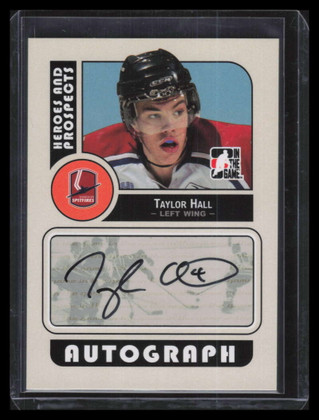2008-09 ITG Heroes and Prospects Autographs ATH Taylor Hall Rookie Auto