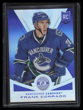 2013-14 Totally Certified Mirror Platinum Blue 224 Frank Corrado Rookie 7/10