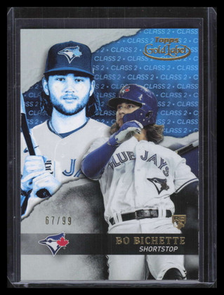 2020 Topps Gold Label Class 2 Blue 95 Bo Bichette Rookie 67/99