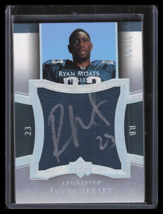 2005 Exquisite Super Autographs SJSRM Ryan Moats Rookie Jumbo Jersey Auto 15/15