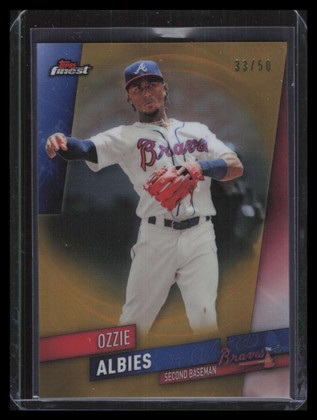 2019 Finest Gold Refractor 59 Ozzie Albies 33/50