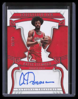 2022-23 Panini National Treasures Definitive Ink 34 Artis Gilmore Auto 49/99