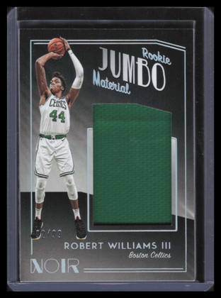 2018-19 Panini Noir Rookie Jumbo Material 39 Robert Williams Rookie Jersey 92/99
