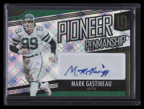 2019 Panini Unparalleled Pioneer Penmanship 16 Mark Gastineau Auto 33/50