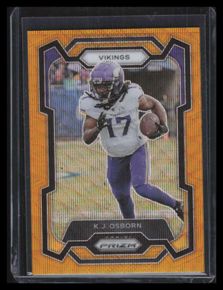 2023 Panini Prizm Prizms Gold Wave Refractor 194 K. J. Osborn 1/10