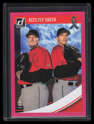2018 Donruss Mother's Day Ribbon Pink 206 Aces Fly South Pettitte Clemens 20/25