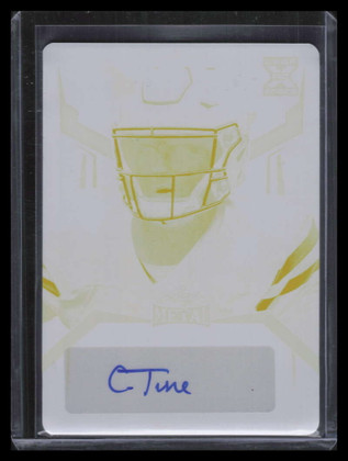 2023 Leaf Metal Portrait Autographs Printing Plate Clayton Tune Rookie Auto 1/1