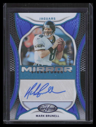 2022 Certified Mirror Signatures Blue 73 Mark Brunell Auto 14/25