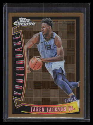 2023-24 Topps Chrome Youthquake Gold Refractor yq13 Jaren Jackson Jr. 48/50
