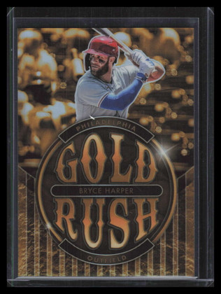 2022 Panini Chronicles Contenders Optic Gold Rush 4 Bryce Harper