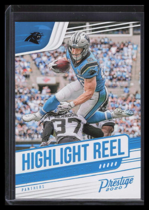 2020 Prestige Highlight Reel Xtra Points Platinum 10 Christian McCaffrey 10/10