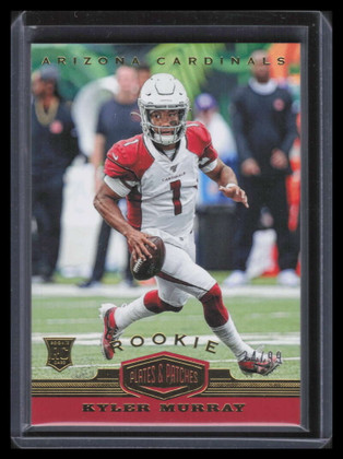2019 Panini Plates and Patches 161 Kyler Murray Rookie 34/99