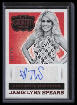 2015 Panini Country Music Signatures 44 Jamie Lynn Spears Auto 178/376