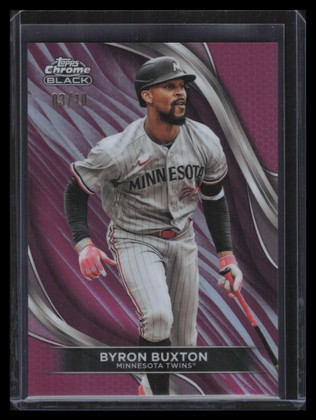 2024 Topps Chrome Black Magenta Refractor 54 Byron Buxton 3/10