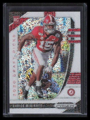 2020 Panini Prizm Draft Picks White Sparkle Refractor 168 Xavier McKinney Rookie
