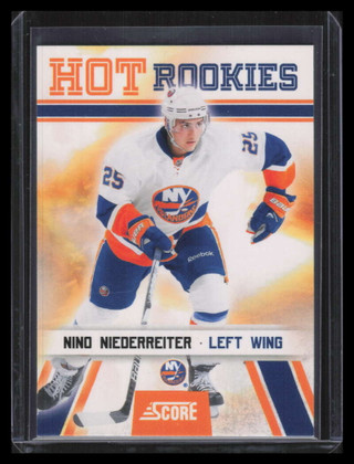 2010-11 Score 553 Nino Niederreiter HR Hot Rookies Rookie