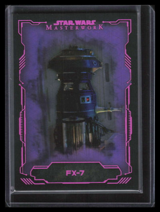 2016 Topps Star Wars Masterwork Lightsaber Purple 22 FX-7 11/25