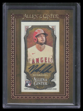 2024 Topps Allen and Ginter Framed Mini Autographs MANS Nolan Schanuel RC Auto