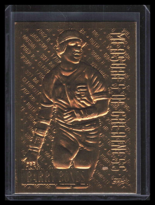 1994 Topps Gold Plated 605 Barry Bonds MOG Measure of Greatness
