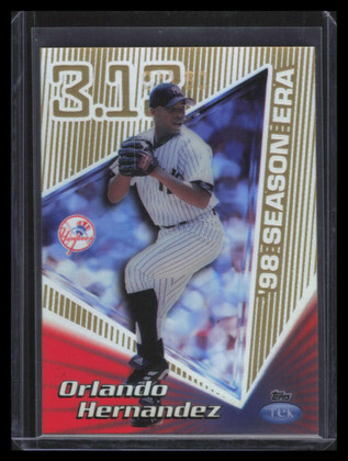1999 Topps Tek Gold Pattern 25 40a Orlando Hernandez 8/10