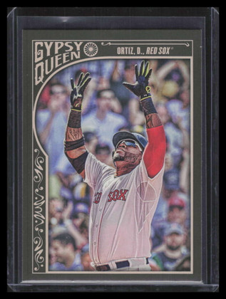 2015 Topps Gypsy Queen 168b David Ortiz Hands Up VAR Photo Variation SP