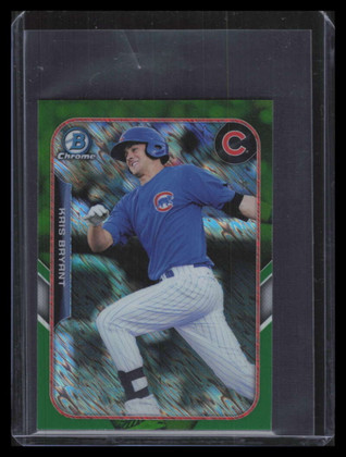 2015 Bowman Chrome Farm's Finest Minis Green Refractor Kris Bryant Rookie 50/99