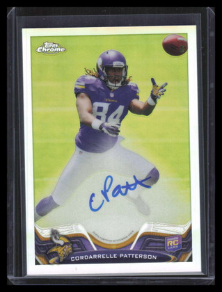 2013 Topps Chrome Autographs Refractor Cordarrelle Patterson Rookie Auto 52/150