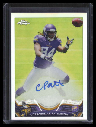 2013 Topps Chrome Autographs Refractor Cordarrelle Patterson Rookie Auto 49/150