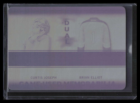 2016-17 ITG Used Memorabilia Printing Plate Brian Elliott Curtis Joseph 1/1