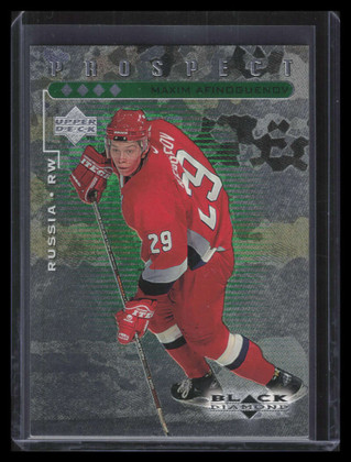 1998-99 Black Diamond Quadruple Diamond 108 Maxim Afinogenov 75/100