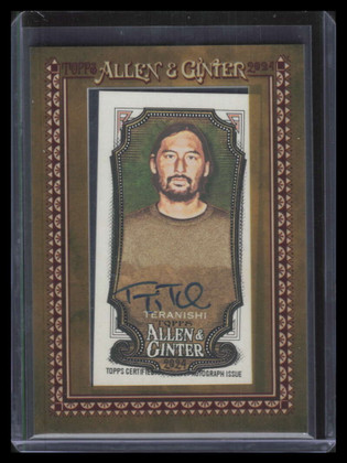 2024 Topps Allen and Ginter Framed Mini Autographs MATTE Teppei Teranishi Auto