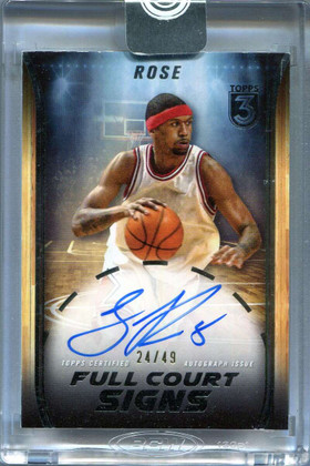 2023-24 Topps 3 Full Court Signs FCSJRO Jalen Rose Auto 24/49