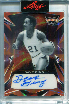2023 Leaf Vibrance Orange Volcano Prismatic badb1 Dave Bing Auto 7/8
